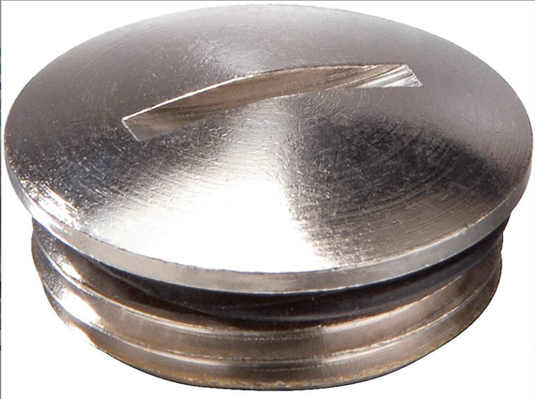 Stop EMVS-ORD 16 M16x1.5, incl. O-ring brass nickel-plated | Ysebaert